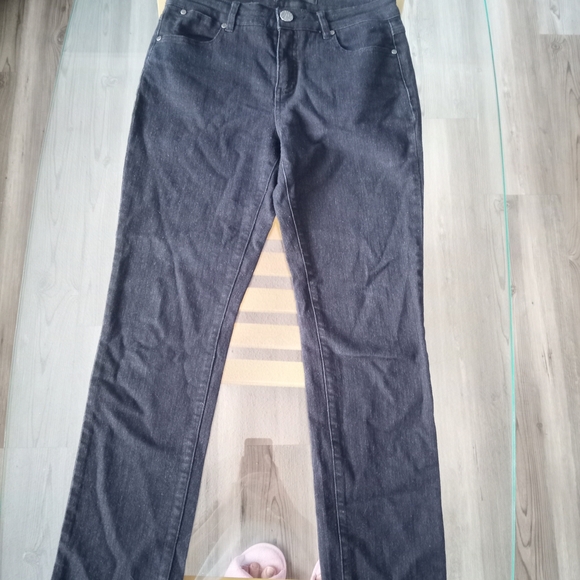 Simon Chang Black Straight Leg Women's Jeans - Picture 5 of 7